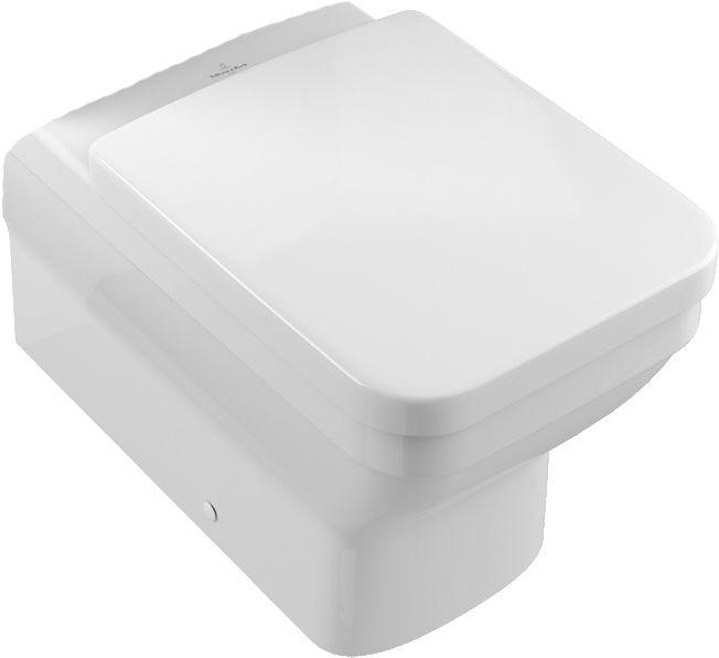 Чаша унитаза "Компакт", 370х700, (без сиденья), прямоугольная модель, (цв. R1 белый ceramicplus), Architectura ZZ