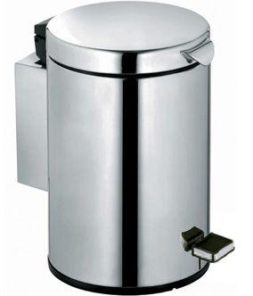 Ведро для мусора настенное, 210(240)хh258мм, 3л., (цв. хром Finish, полированная нерж.сталь) Plan ZZ