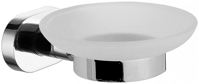 Мыльница стеклянная настенная, хром, Sense L XX