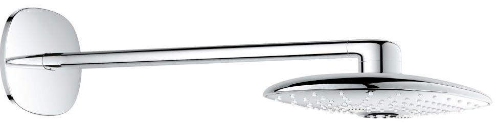 Верхний душ Rainshower на 2 вида струи, с настенным душевым кронштейном 450 мм, цв.хром ZZ
