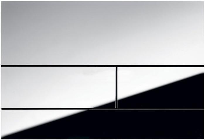 Панель смыва с двумя клавишами, для застенного модуля д/унит., д/горизонт/вертик. установки, (металл цв. хром глянцевый), TECEsquare ZZ