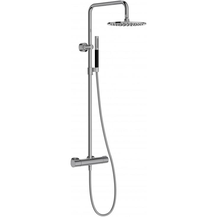 Душевая система с термостатом (ручной душ+верхний душ 250мм+шланг ), хром ZZ