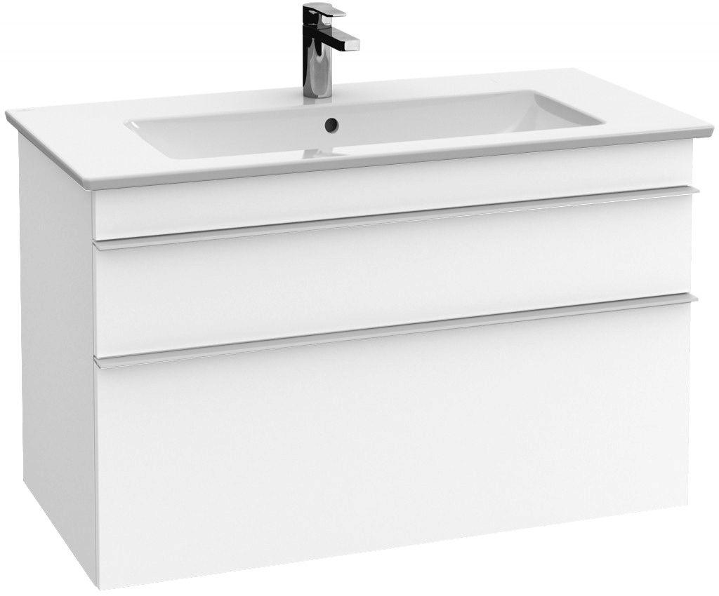 Тумба 953хh590х502мм, д/раковины 1000мм,(2 выдв.отдел., 1 пакет с акс, крепёж в комп.), (ручки цв..хром, фронт и корпус цв.DH бел.глянц),Venticello ZZ