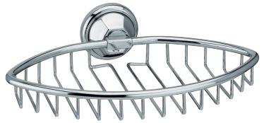 Мыльница-решетка овальная 17х25см, (цв.хром), Catarina ZZ