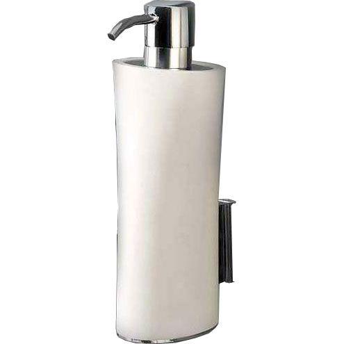 Дозатор настенный (держатель цв. хром, колба полимер цв. белый), Belle