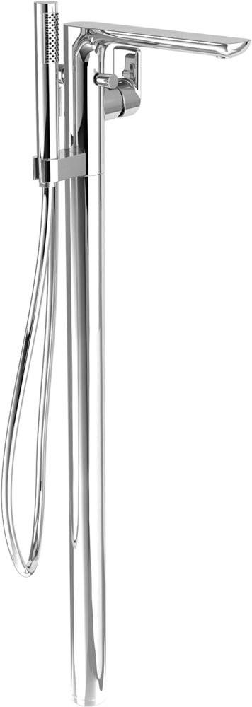 Смеситель для ванны, напольный, с душевым гарнитуром, БЕЗ встаиваемой части арт.TVC00046500000, (цв.хром), Universal Taps & Fittings ZZ