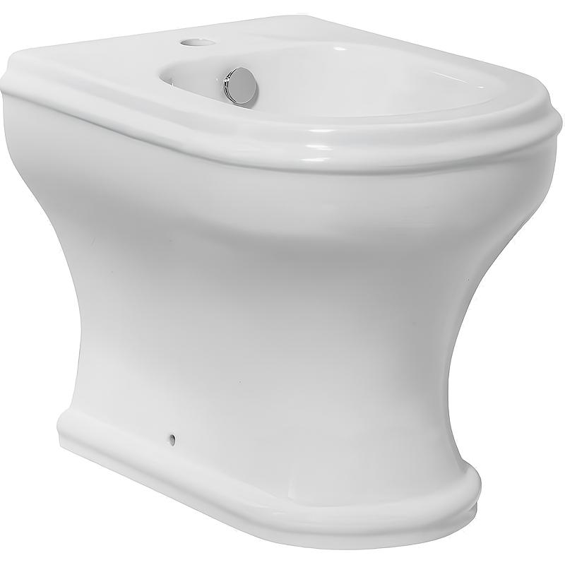 Биде напольное 52х40см, 1 отв.для смесит., крепёж в компл., (цв. белый), Charme ZZ