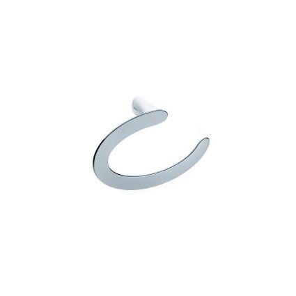 Полотенцедержатель-кольцо 25,5см, (цв. белый / хром), Belle