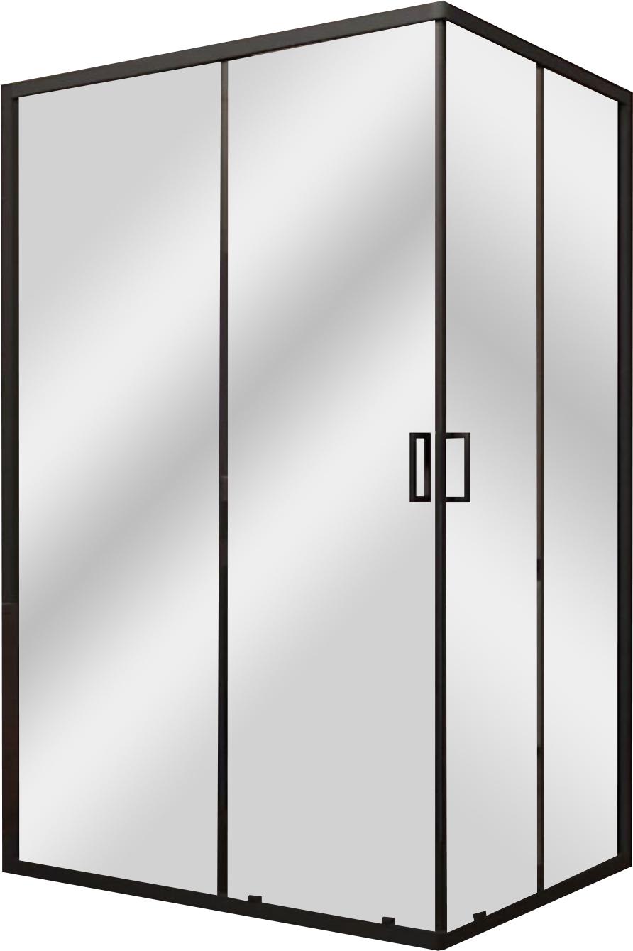 Душевой угол Veconi RV-14 Арт.RV14-12090-01-C5 Стекло, профиль чёрный матовый, стекло прозрачное/6мм ZZ