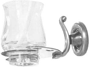 Стакан настенный (стекло прозрачное, держатель цв. хром), Windsor KL