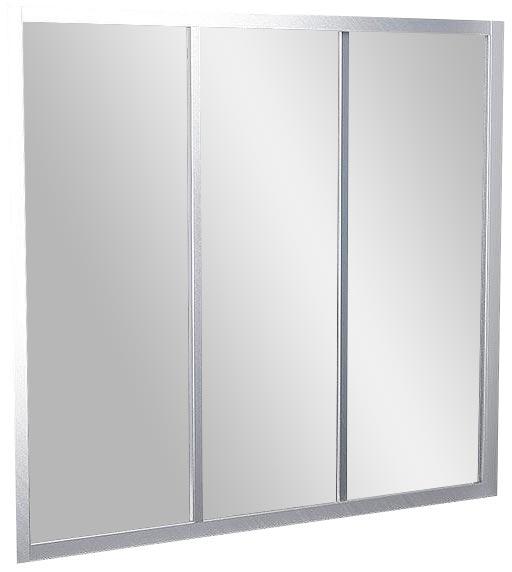 Шторка для ванны Supernova AVDP3-160, трехэлементная, раздвижная, профиль сатин, стекло Grape (матовое), ZZ