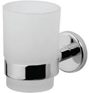Стаканчик стеклянный настенный, хром, Sense ХХ