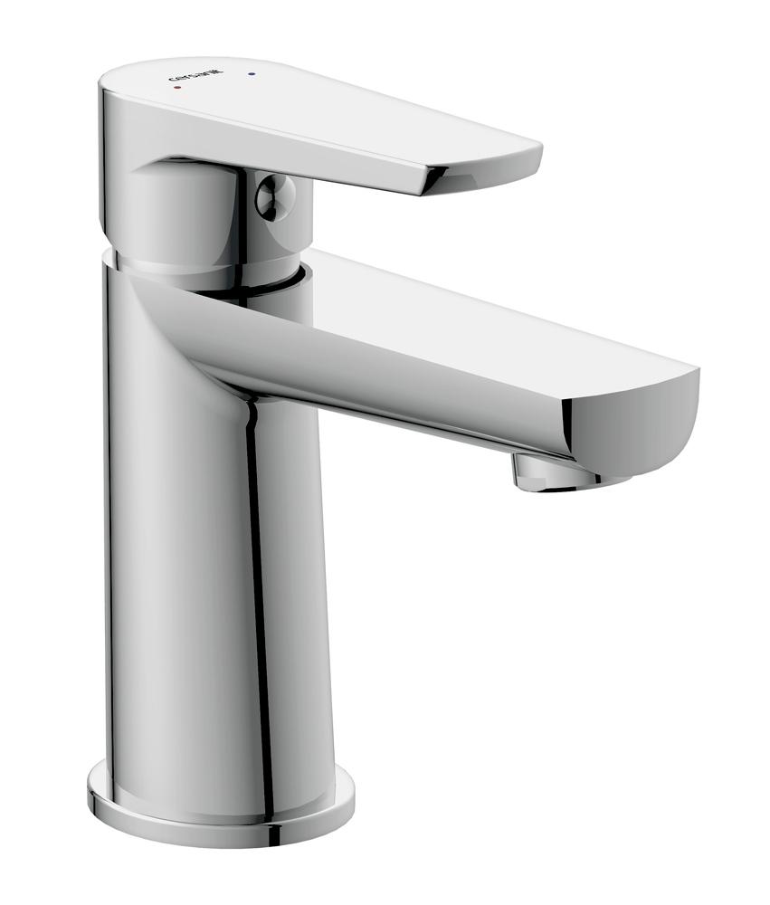 Смеситель для раковины, без донного клапана, цв.хром