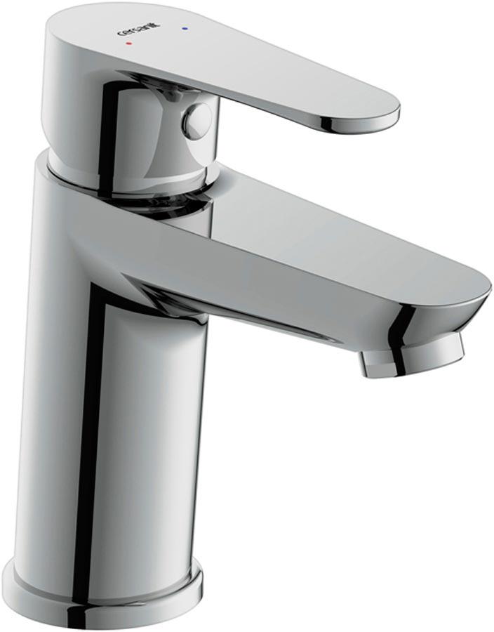 Смеситель для раковины, без донного клапана, цв.хром