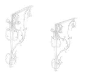 Кронштейны (2шт.) для "Высокого", (цв.белый), Andrea ZZ