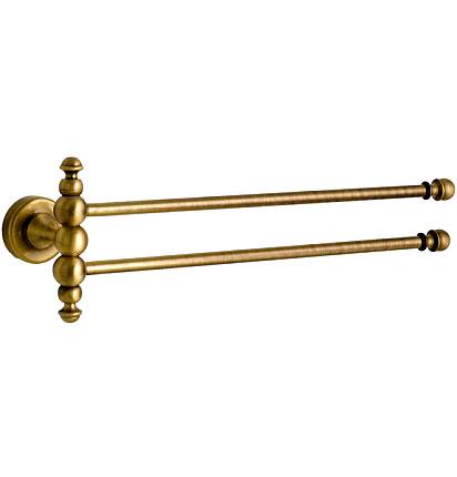 Полотенцедержатель двойной, поворотный 34см, (цв.бронза), Serena ZZ