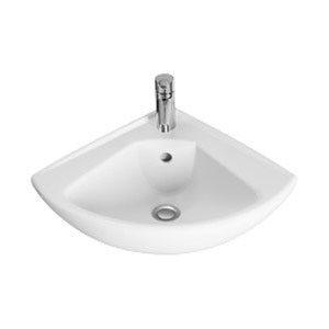 Раковина 415х415мм, с 1 отв.д/смесит., угловая, (цв. 01 белый), O.Novo ZZ