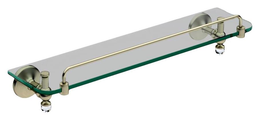 Полочка 50см (цв. золото / стекло прозрачное), Antic Cristal ZZ