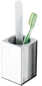 Стакан настольный металл. 7х7хh11см, (хром) Metric ZZ