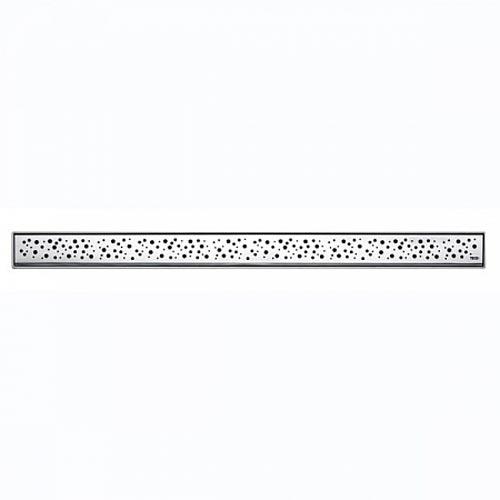 Решётка декоративная для дренажного канала 1500 мм, полированная нерж. сталь, Drops ZZ