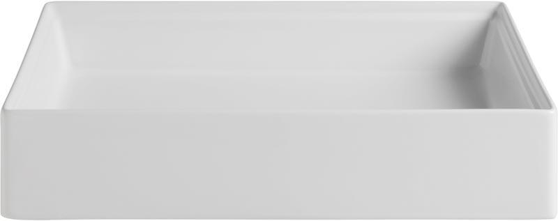 Раковина накладная на столешницу, прямоуг., 550х380хh115мм, без отв.д/смесит., без перелива, (цв.белый), Scalino ZZ