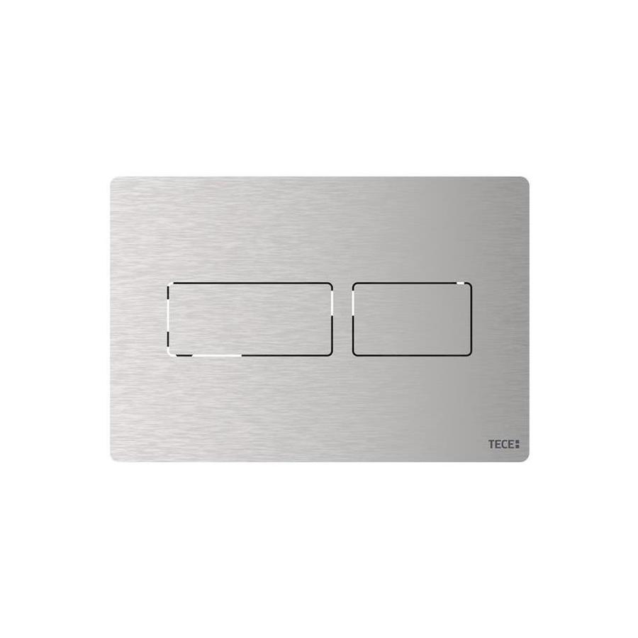 Панель смыва с 2-мя клавишами, для застен. модуля д/унит., д/горизонт/вертик.установки,(шлиф.нерж.сталь с покрытием от отпечатков палцев),TECEsolid ZZ