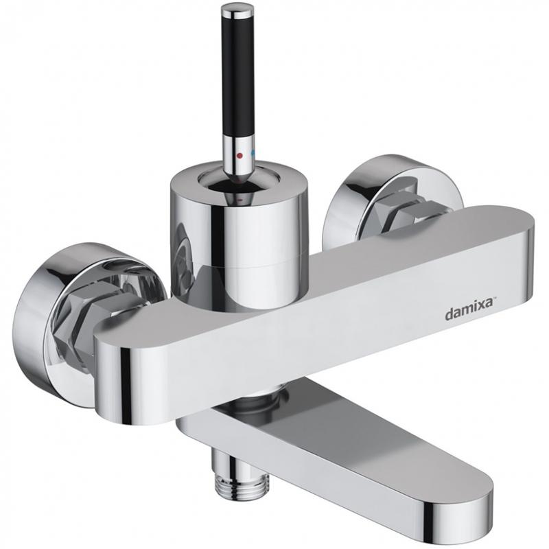 Смеситель для ванны, (корпус цв.хром, ручка цв.черный), Arc