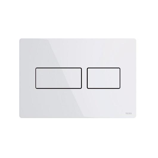 Панель смыва с двумя клавишами, для застенного модуля д/унит., д/горизонт/вертик. установки, (металл, цв.белый глянцевый), TECEsolid ZZ