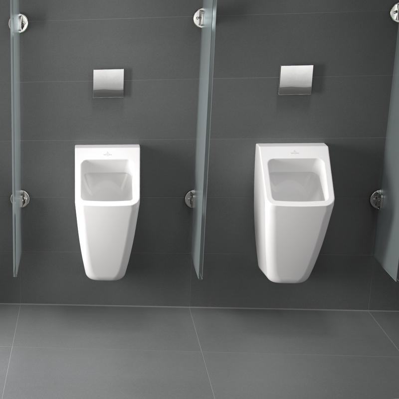 Писсуар 325x680x355мм, скрытый подвод воды, патрон сифона, керамич.крышка слива, крепёж в комп, квадр.модель,(цв.R1 white alpin cer+),Architectura ZZ