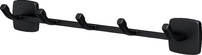 Планка с 4 крючками, цв. черный матовый, ZZ