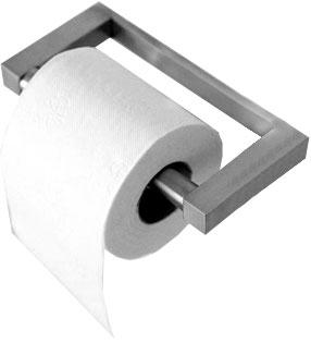 Держатель для туалетной бумаги, креплениия с двух сторон (нерж.), Metric Inox ZZ
