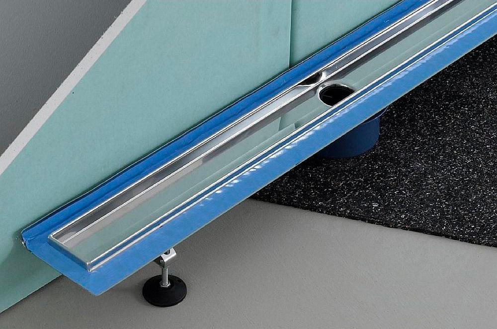 Дренажный канал прямой 900мм (лоток 851мм), уплотн.лента в компл., (БЕЗ решетки, опор арт.66000х и сифона арт.65000х), Tece ZZ