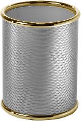 Ведро для мусора без крышки h24х20см, (хром/золото) Dina ZZ