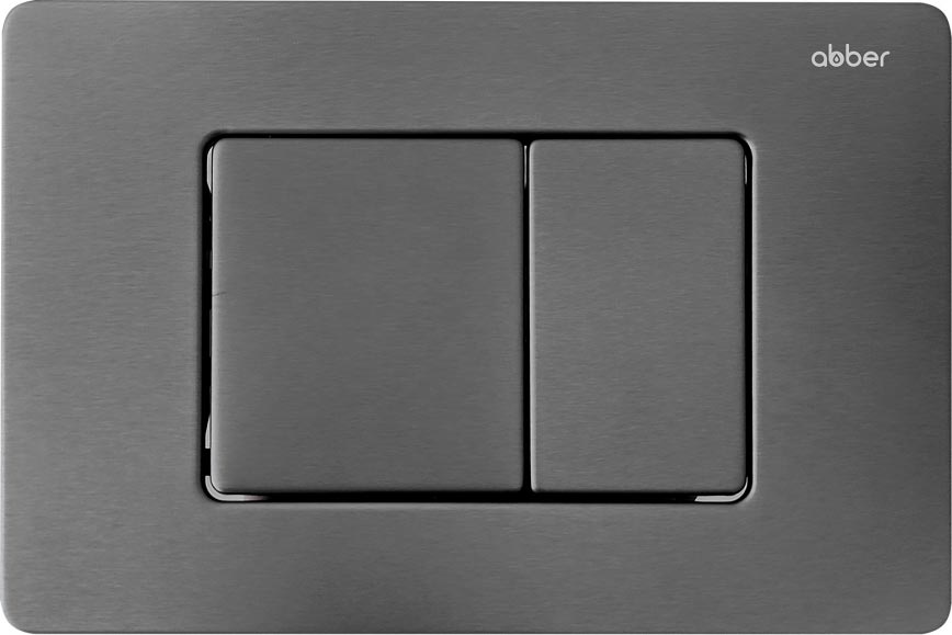 Кнопка двойного смыва для инсталл.д/унитаза, (цв.никель), Abber ZZ