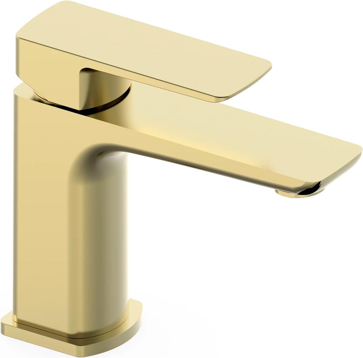 Смеситель для раковины, без д/к, (цв.золото матовое), D-LINE ZZ