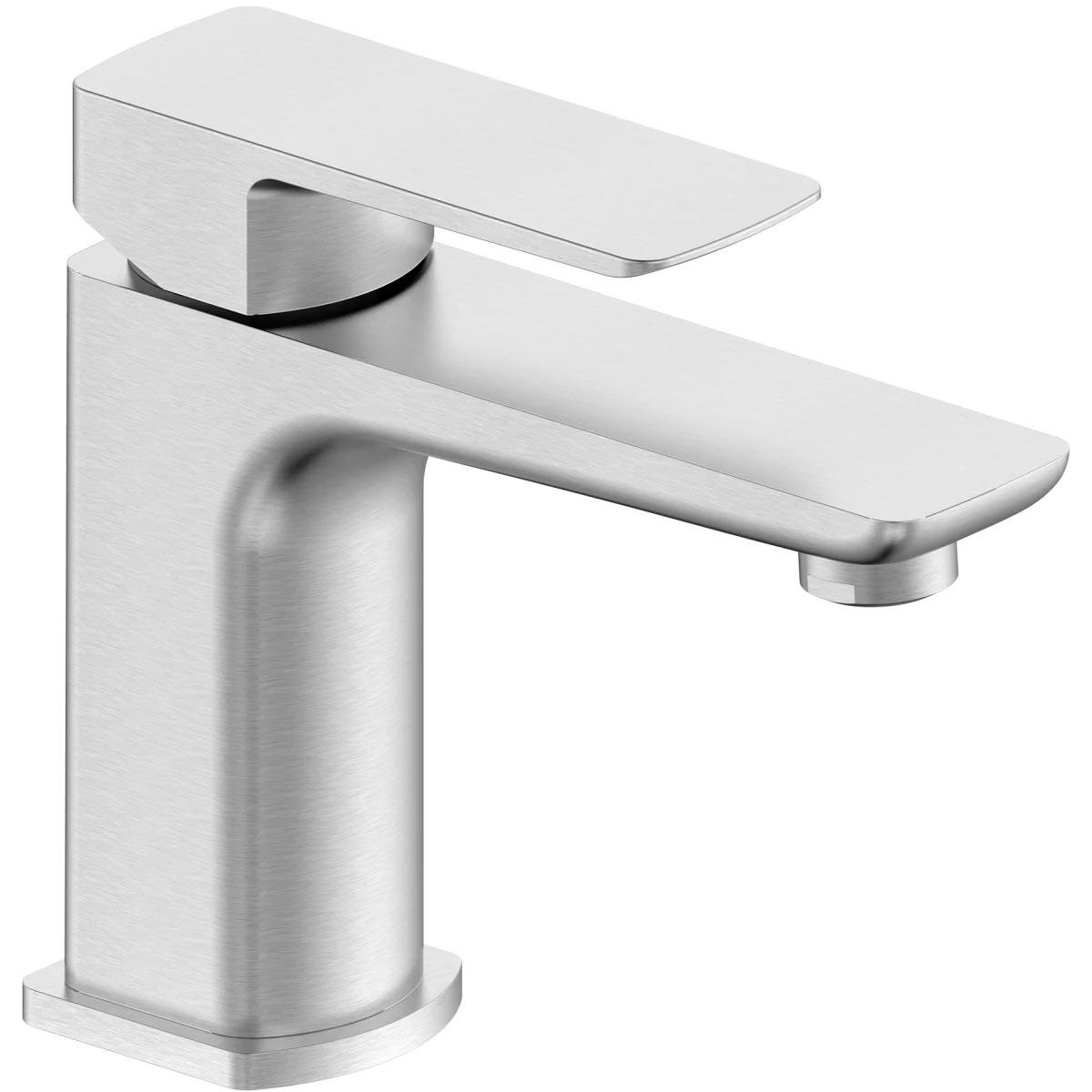 Смеситель для раковины, без д/к, (цв.никель брашированный), D-LINE ZZ