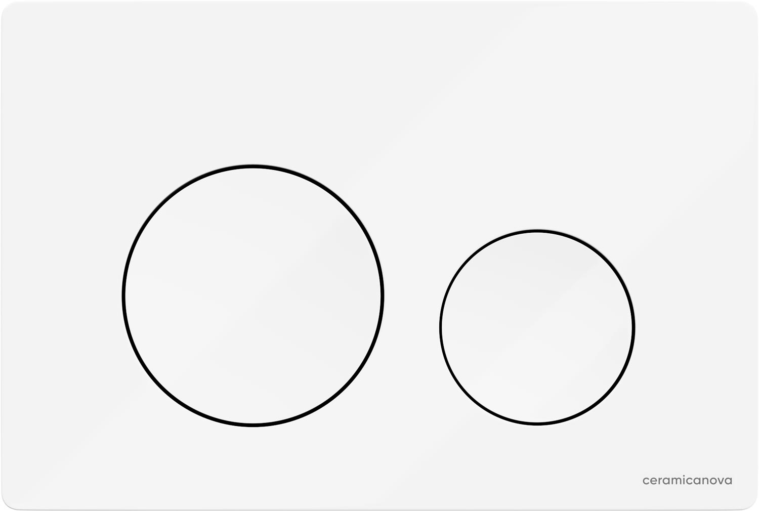 Кнопка смыва для инсталляции Balance, цвет белый глянец