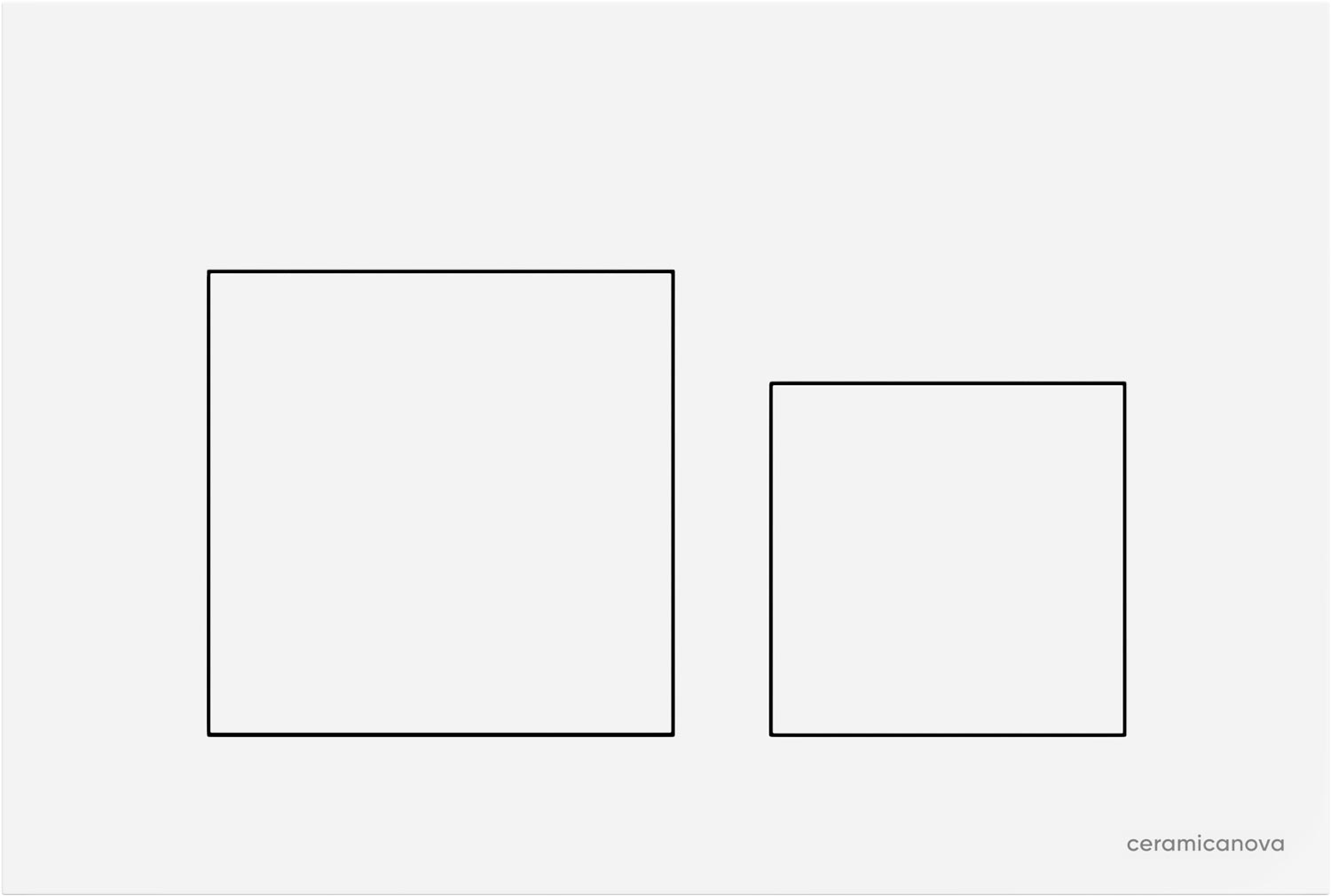 Кнопка смыва для инсталляции Balance, цвет белый глянец
