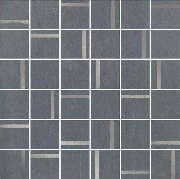 Декор Гварди 2 мозаичный синий матовый обрезной 30x30