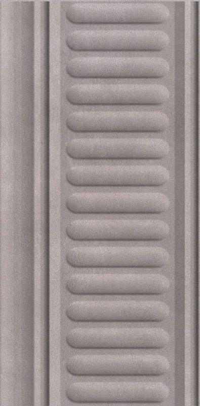 Бордюр Александрия серый структурированный XX |9.9x20