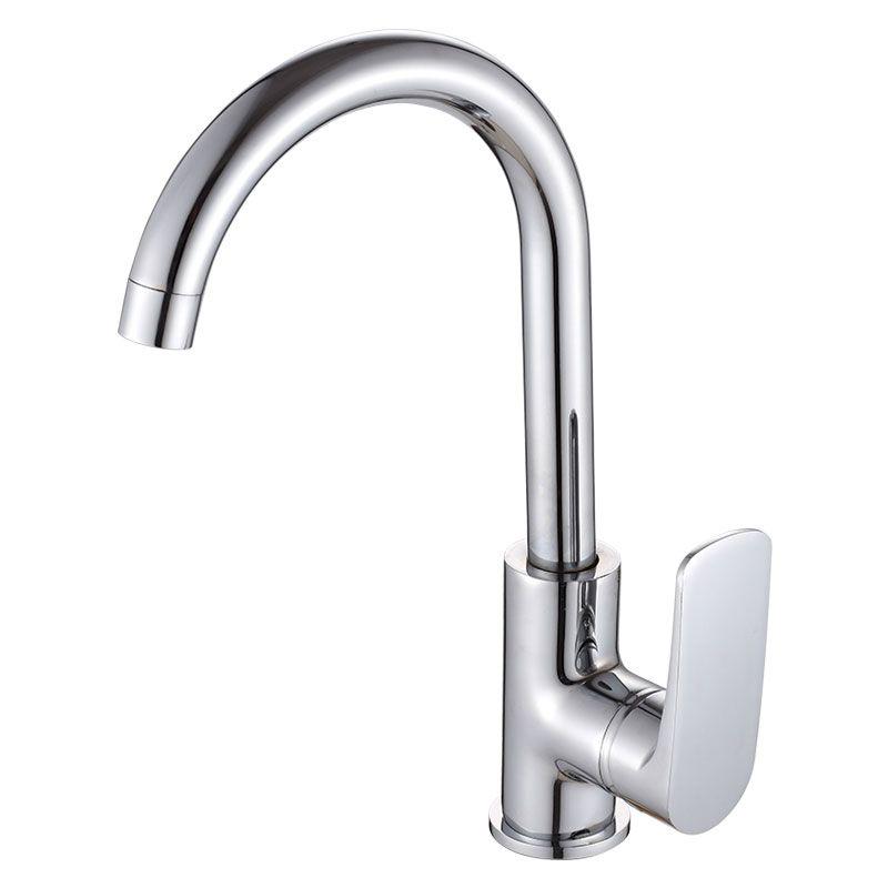 Смеситель д/кухни  высокий излив, хром XX