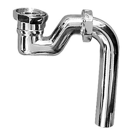 Сифон (гидрозатвор) для слива-перелива д/ванны, с отводом, (металл цв.хром), BelBagno ZZ