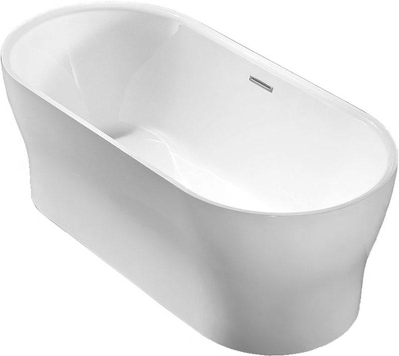 Ванна 1700x800xh600мм, акрил, отдельностоящая, слив-перелив цв.хром в комплекте, BelBagno ZZ