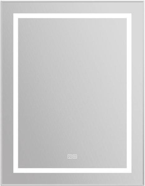 Зеркало в алюминиевой раме 685x40x885мм, со встроенным светильником, сенсорным выключателем и подогревом, (рама цв.сатин), BelBagno ZZ
