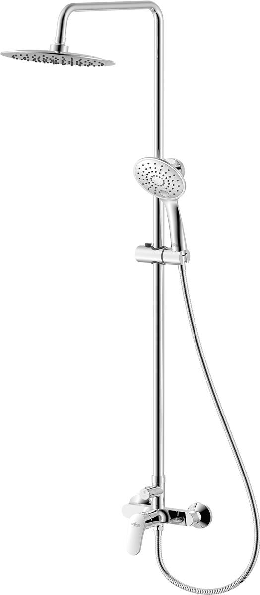 Душевая стойка для душа, верхний душ 226мм, душ лейка, душ.шланг, хром XX