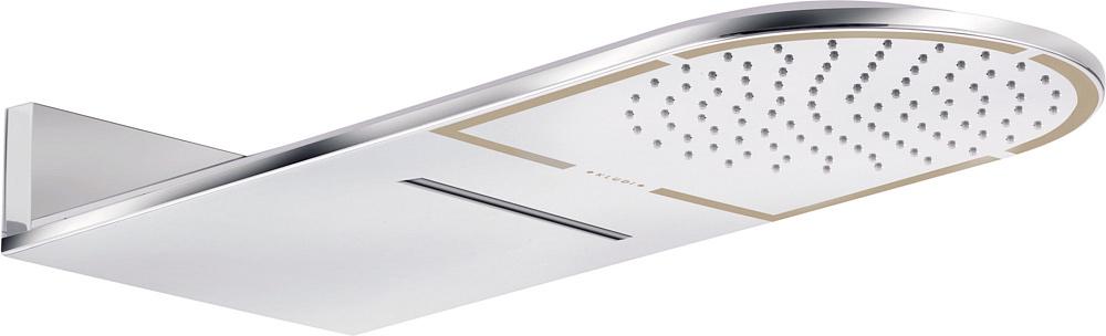 Верхний душ, плоский, струи дождь/водопад, хром ZZ