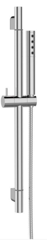 Душевой гарнитур (штанга 70см, лейка, шланг), (цв.хром), Uno ZZ