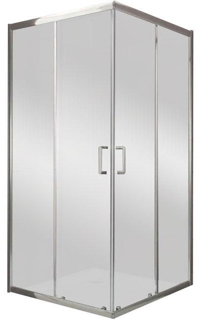 Душевой уголок 900х900хh1950мм, квадрат, (стекло прозрачн.5/4мм, фурн.цв.хром), Uno-195 ZZ