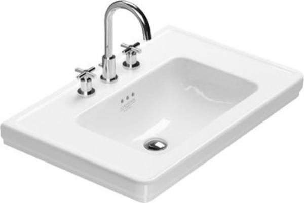 Раковина 75х50см, с 1 отв.д/смесителя, крепёж в компл., Canova Royal ZZ