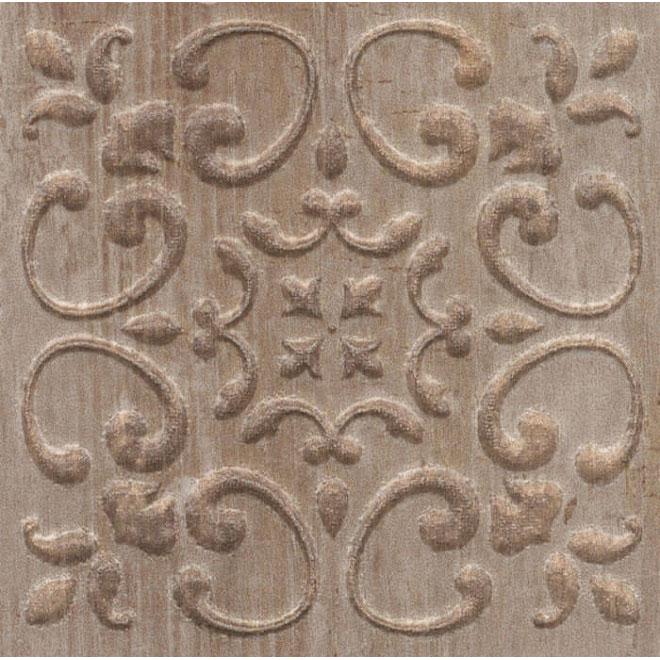 Вставка Браш Вуд коричневый B481|9.9x9.9